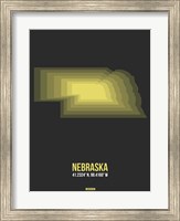 Nebraska Radiant Map 5 Fine Art Print