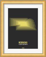 Nebraska Radiant Map 5 Fine Art Print