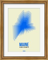 Maine Radiant Map 1 Fine Art Print
