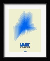 Maine Radiant Map 1 Fine Art Print