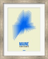 Maine Radiant Map 1 Fine Art Print
