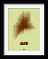 Maine Radiant Map 2 Fine Art Print
