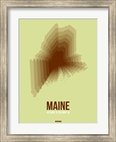 Maine Radiant Map 2 Fine Art Print