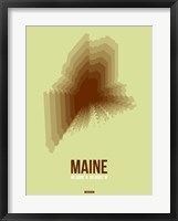 Maine Radiant Map 2 Fine Art Print