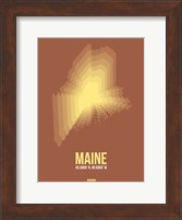 Maine Radiant Map 3 Fine Art Print