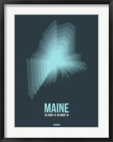 Maine Radiant Map 4 Fine Art Print