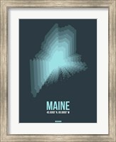 Maine Radiant Map 4 Fine Art Print