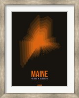 Maine Radiant Map 5 Fine Art Print