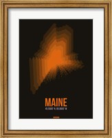 Maine Radiant Map 5 Fine Art Print