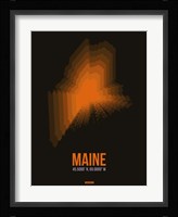 Maine Radiant Map 5 Fine Art Print