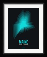 Maine Radiant Map 6 Fine Art Print