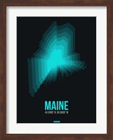 Maine Radiant Map 6 Fine Art Print