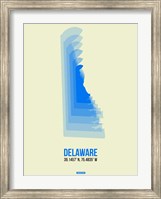Delaware Radiant Map 1 Fine Art Print