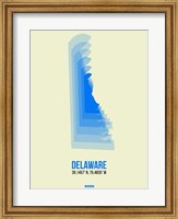 Delaware Radiant Map 1 Fine Art Print