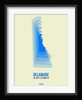 Delaware Radiant Map 1 Fine Art Print