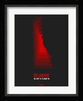 Delaware Radiant Map 4 Fine Art Print