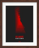 Delaware Radiant Map 4 Fine Art Print