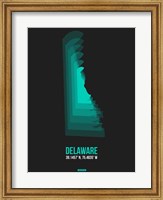 Delaware Radiant Map 5 Fine Art Print