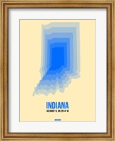 Indiana Radiant Map 1 Fine Art Print