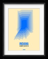 Indiana Radiant Map 1 Fine Art Print