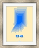 Indiana Radiant Map 1 Fine Art Print