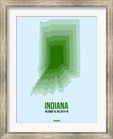 Indiana Radiant Map 2 Fine Art Print