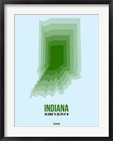 Indiana Radiant Map 2 Fine Art Print