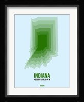 Indiana Radiant Map 2 Fine Art Print