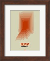 Indiana Radiant Map 3 Fine Art Print