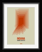 Indiana Radiant Map 3 Fine Art Print