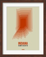 Indiana Radiant Map 3 Fine Art Print