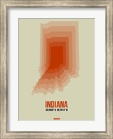 Indiana Radiant Map 3 Fine Art Print