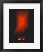 Indiana Radiant Map 4 Fine Art Print