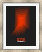 Indiana Radiant Map 4 Fine Art Print