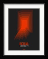 Indiana Radiant Map 4 Fine Art Print
