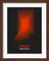 Indiana Radiant Map 4 Fine Art Print