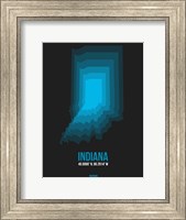 Indiana Radiant Map 5 Fine Art Print