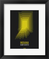 Indiana Radiant Map 6 Fine Art Print