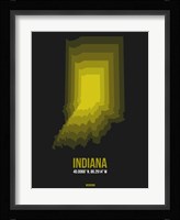 Indiana Radiant Map 6 Fine Art Print