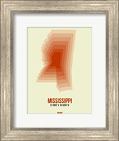 Mississippi Radiant Map 1 Fine Art Print