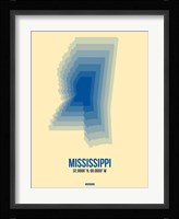 Mississippi Radiant Map 2 Fine Art Print