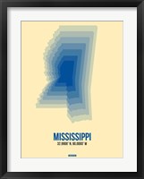 Mississippi Radiant Map 2 Fine Art Print
