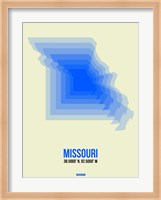 Missouri Radiant Map 1 Fine Art Print