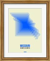 Missouri Radiant Map 1 Fine Art Print