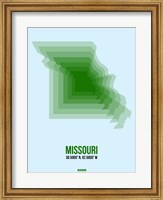 Missouri Radiant Map 2 Fine Art Print