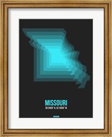 Missouri Radiant Map 5 Fine Art Print