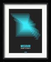 Missouri Radiant Map 5 Fine Art Print