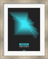 Missouri Radiant Map 5 Fine Art Print