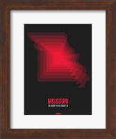 Missouri Radiant Map 6 Fine Art Print