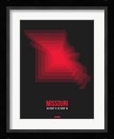 Missouri Radiant Map 6 Fine Art Print